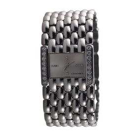 Chaumet Stainless Steel Diamond Lady's Watch Bracelet 42K