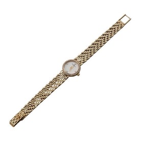 Baume & Mercier 14k Gold Diamond Watch 7665 DB