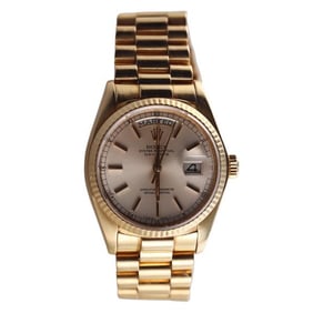 Rolex President 18k Gold Men's Watch 18038