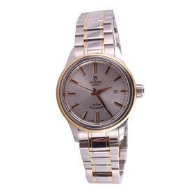 Tudor Style 18k Gold Steel Lady's Watch M12103 0002