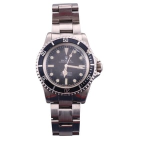 Rolex Submariner No Date Steel Black Watch 5513