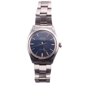 Rolex Air King Precision 34mm Blue Dial Steel Watch 5500
