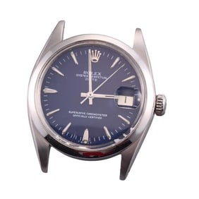 Rolex Oyster Date 34mm Blue Dial Watch 1500