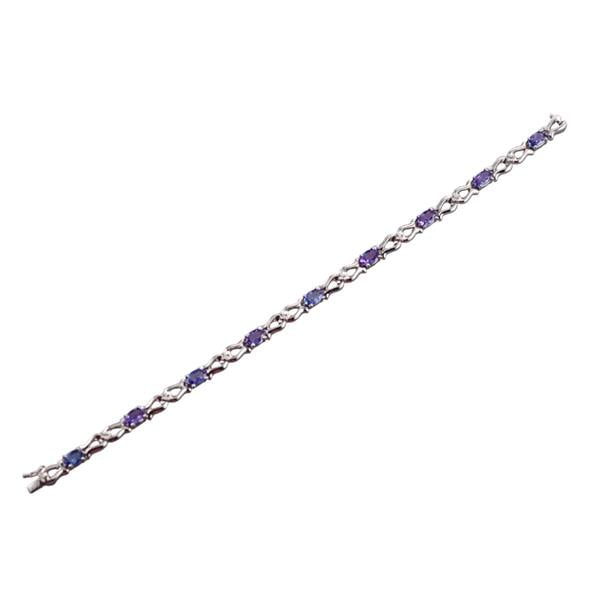 14k Gold Diamond Tanzanite Bracelet (1 of 3)
