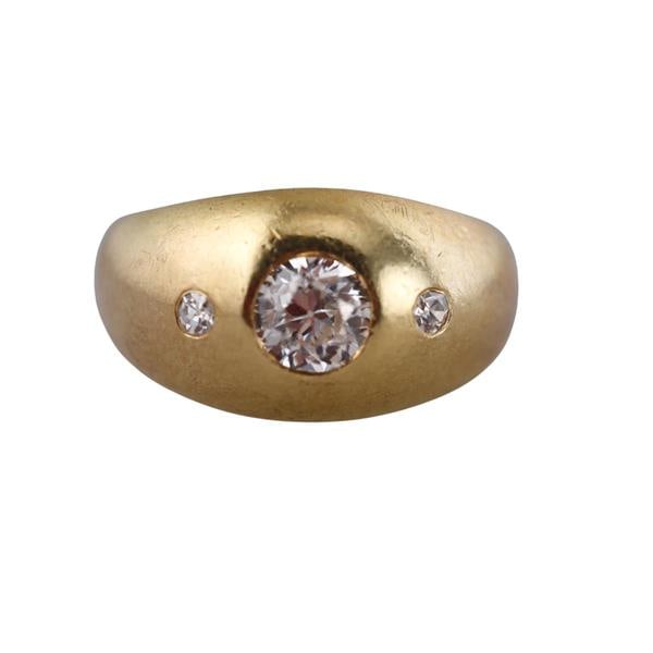 18k Gold Diamond Gypsy Ring (1 of 3)