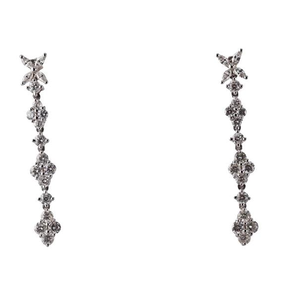 18k Gold Diamond Drop Earrings (1 of 3)