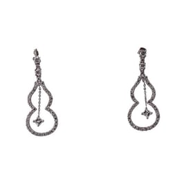 18k Gold Diamond Drop Earrings