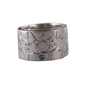 Norbert Muerrle Recrolie Platinum Diamond Band Ring