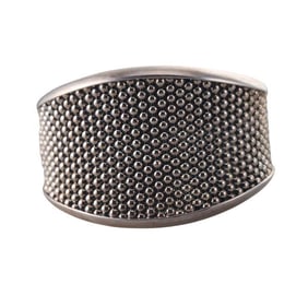 Lagos Caviar Sterling Silver Wide Cuff Bracelet