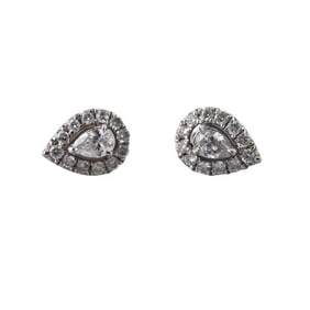 White Gold Diamond Stud Earrings