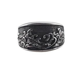 David Yurman Sterling Silver Wave Men's Ring