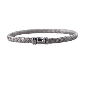 Roberto Coin 18k White Gold Woven Bangle Bracelet