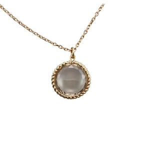 Roberto Coin 18k Yellow Gold Quartz Pendant Necklace