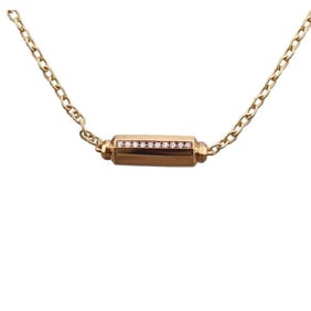 David Yurman 18k Gold Diamond Barrel Station Necklace