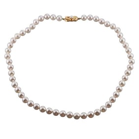Mikimoto 18k Gold Pearl Necklace