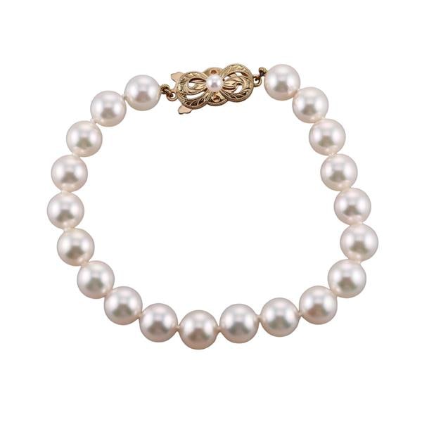 Mikimoto 18k Gold Pearl Bracelet (1 of 3)