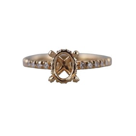 14k Gold Diamond Engagement Ring Setting