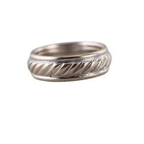 David Yurman 18k Gold Cable Band Ring