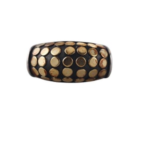 John Hardy Sterling Silver Gold Dots Ring
