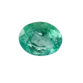 Certified 2.26ct Oval Colombian Emerald