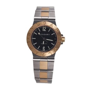 Bvlgari Bulgari 18k Gold Steel Automatic Watch LCV29SG