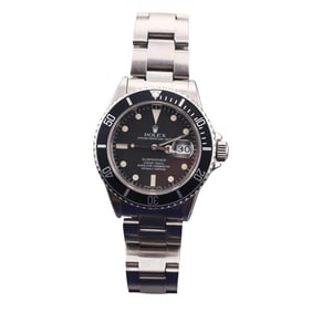 Rolex Submariner Black Steel Watch 16800