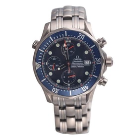 Omega Seamaster Titanium Blue Chronograph Watch 229.88.000