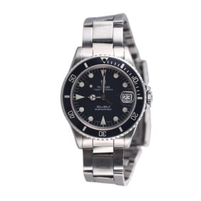 Tudor Submariner Black Dial Steel watch 75090