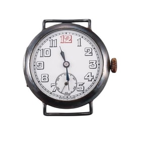 Vintage 1960s Military Silver Watch