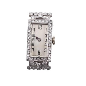 Art Deco Platinum Diamond Watch