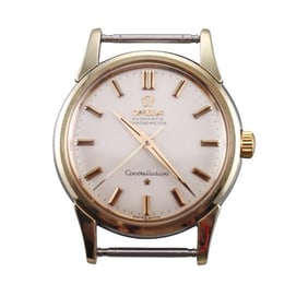 Omega Constellation 14k Gold Steel Vintage Automatic Watch