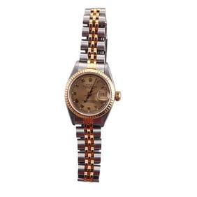 Rolex Datejust 18k Gold Steel Lady's Watch 69173