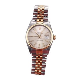 Rolex Datejust 18k Gold Steel Men's Watch 16013