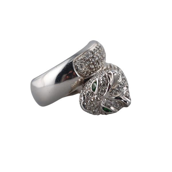 Sonia B. 14k Gold Diamond Panther Bypass Ring (1 of 4)