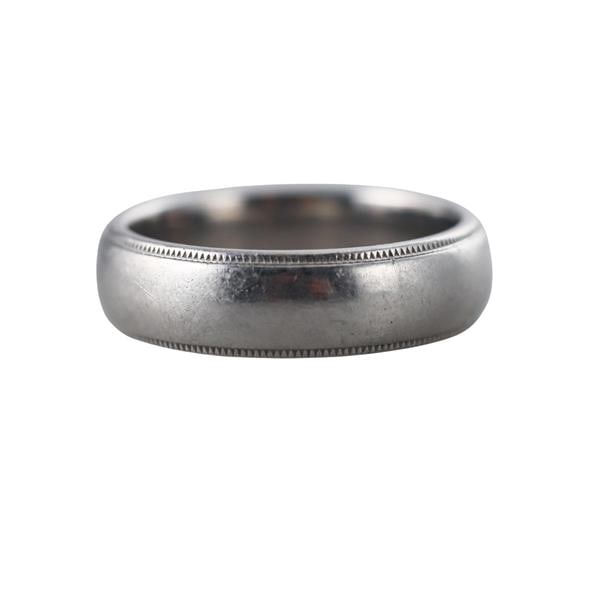 Tiffany & Co Platinum Wedding Band Ring (1 of 2)