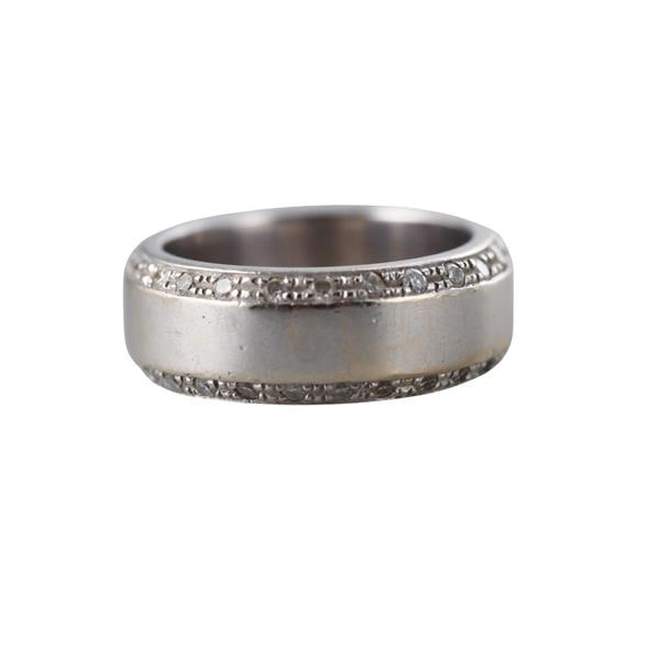 Platinum Diamond Wedding Band Ring (1 of 3)