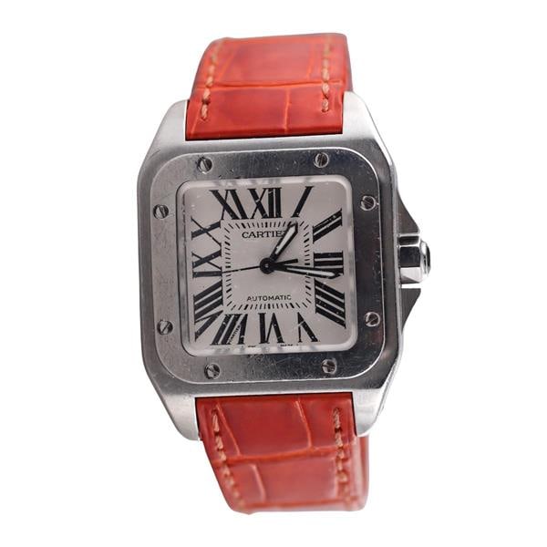Cartier Santos 100 Stainless Steel Automatic Watch 2878 (1 of 4)