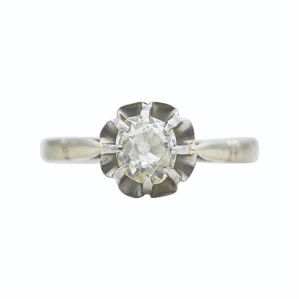 18k White Gold Diamond Solitaire Engagement Ring (1 of 2)