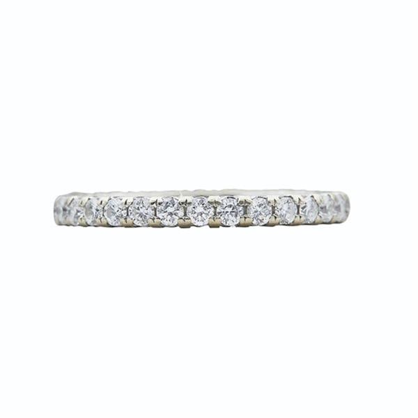 14k White Gold Diamond Eternity Band Ring (1 of 2)