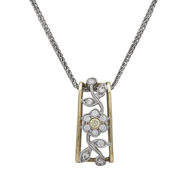 Simon G. Trellis 18k Gold Diamond Pendant Necklace (1 of 3)