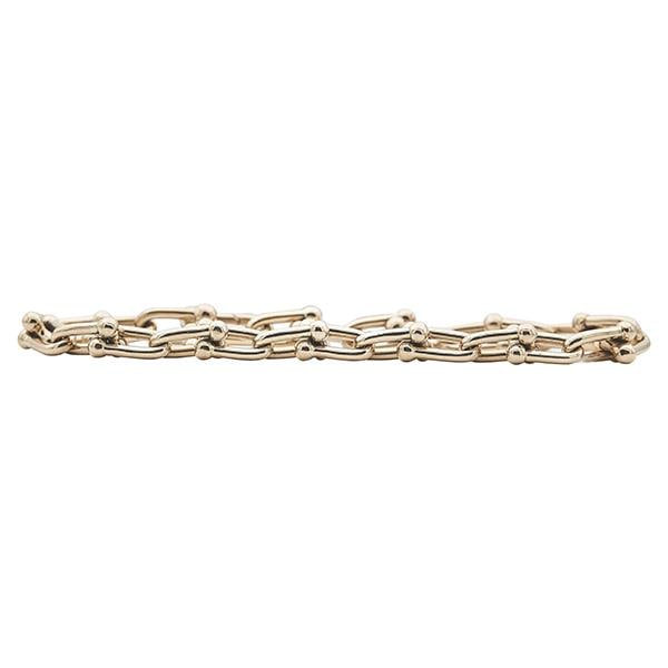 Tiffany & Co. Hardwear 18k Rose Gold Link Bracelet: METAL: 18k Rose Gold. MEASUREMENTS: Length 7 1/2 inches, width 5.2mm. MARKED: T & Co, Au750, Italy. WEIGHT: 16.5 grams.