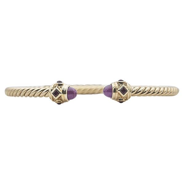 David Yurman Renaissance Cablespira 18k Yellow Gold Ruby Bracelet (1 of 3)