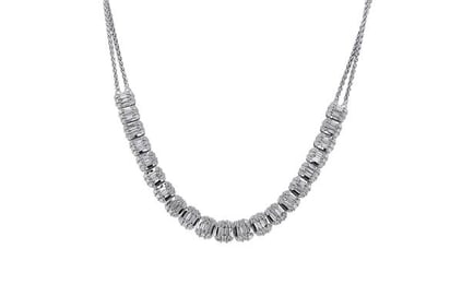14k White Gold Diamond Necklace