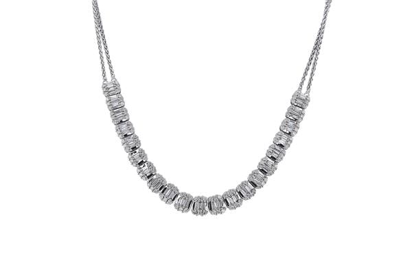 14k White Gold Diamond Necklace (1 of 4)