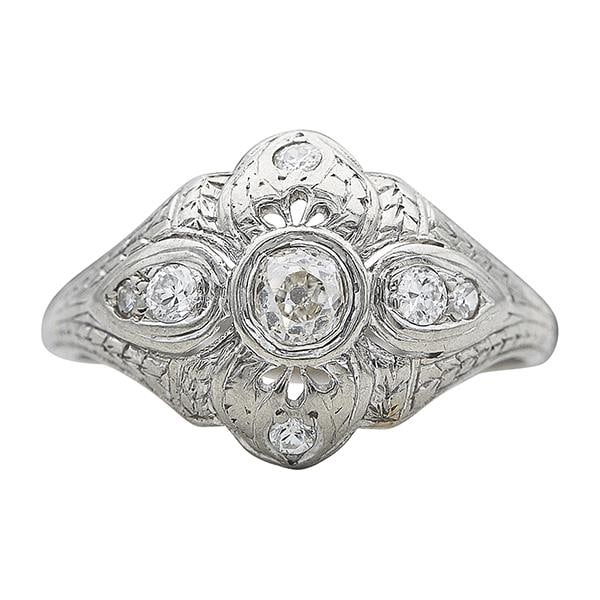 18k White Gold Diamond Ring (1 of 4)