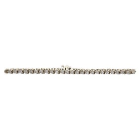 14k Yellow Gold Diamond Tennis Bracelet