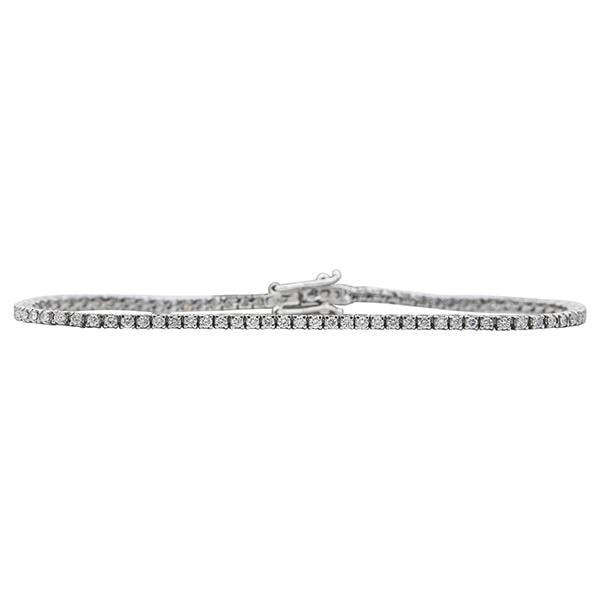 18k White Gold Diamond Tennis Bracelet (1 of 3)