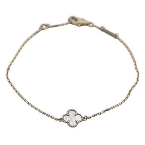 Van Cleef & Arpels Sweet Alhambra 18k Yellow Gold Mother-of-Pearl Bracelet