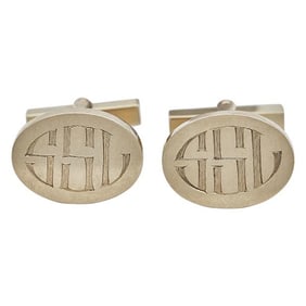 Vintage Tiffany & Co. 14k Gold Monogram Cufflinks