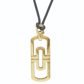 Bvlgari Bulgari  Partensi 18k Yellow Gold Cord Pendant Necklace